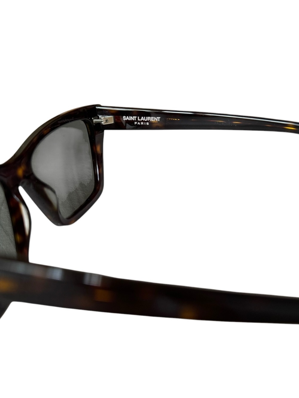 Saint Laurent Tortoiseshell Cat Eye Sunglasses - Dark Brown Frames - Picture 3 of 4